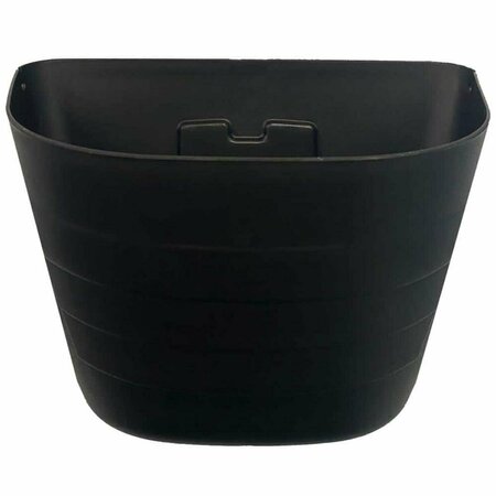 BALCONY BEYOND 9.5 in. x 7 in. x 12 in. Self-Watering Wall Planter - Black BA2829741